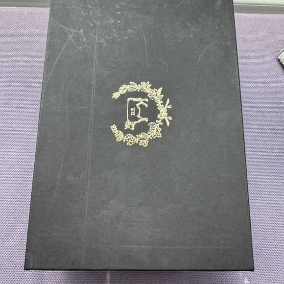 Del Toro Black Velvet Loafers with Egg and Bacon Embroidery - Picture 8 of 8